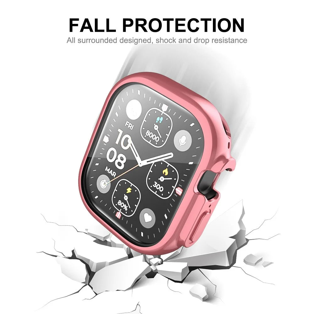ENKAY HAT PRINCE For Apple Watch Ultra 3 / Ultra 2 / Ultra 49mm Electroplating TPU Watch Cover Full Protection Drop-Resistant Screen Protector Case - Pink - 7