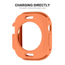 ENKAY HAT PRINCE For Apple Watch Ultra 3 / Ultra 2 / Ultra 49mm Soft TPU Watch Case Candy Color Hollow-out Protective Impact Resistant Frame Shell - Orange - 2