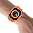 ENKAY HAT PRINCE For Apple Watch Ultra 3 / Ultra 2 / Ultra 49mm Soft TPU Watch Case Candy Color Hollow-out Protective Impact Resistant Frame Shell - Orange - 6