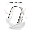 ENKAY HAT PRINCE For Apple Watch Ultra 3 / Ultra 2 / Ultra 49mm All-around Hard PC Case with Tempered Glass Screen Protector Shock Resistant Clear Cover - Silver - 5