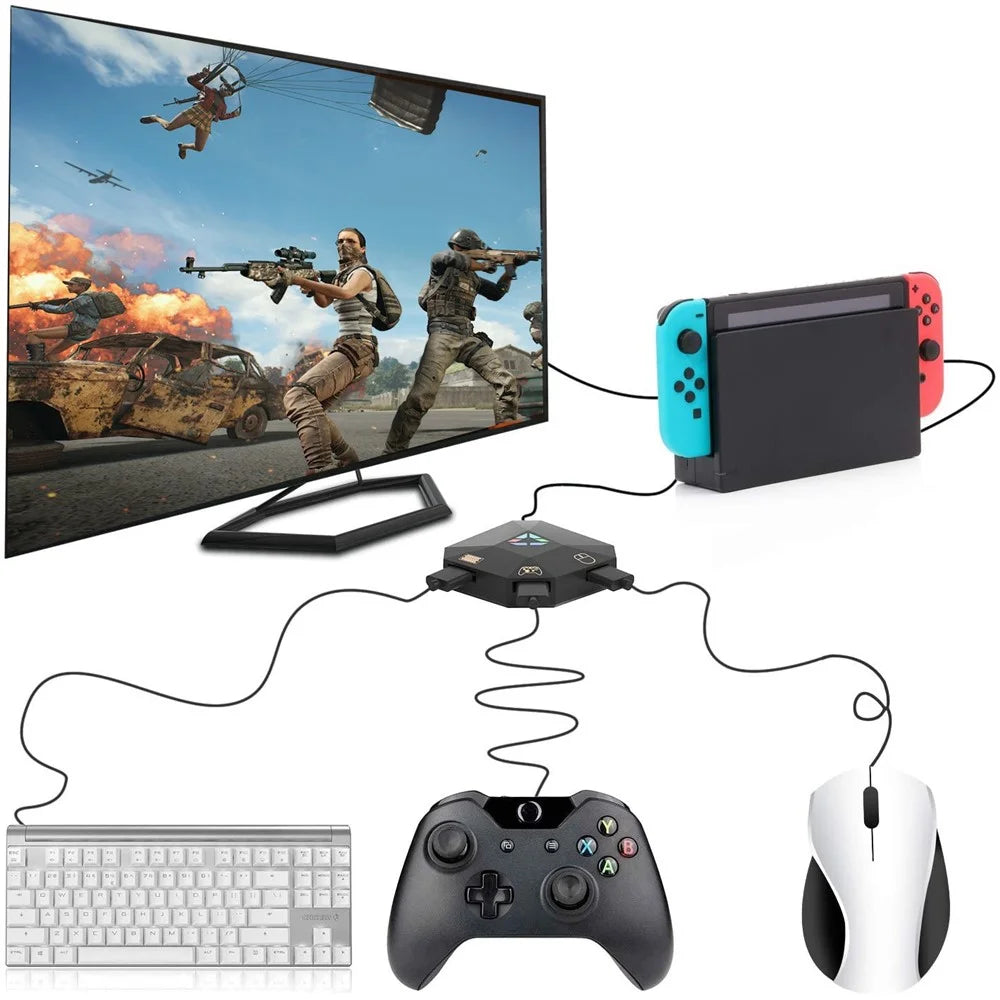 Keyboard and Mouse Adapter for Nintendo Switch, Wired USB Connection Keyboard Mouse Converter for PS3 / PS4 / Xbox One / Xbox 360 Accessories - 4