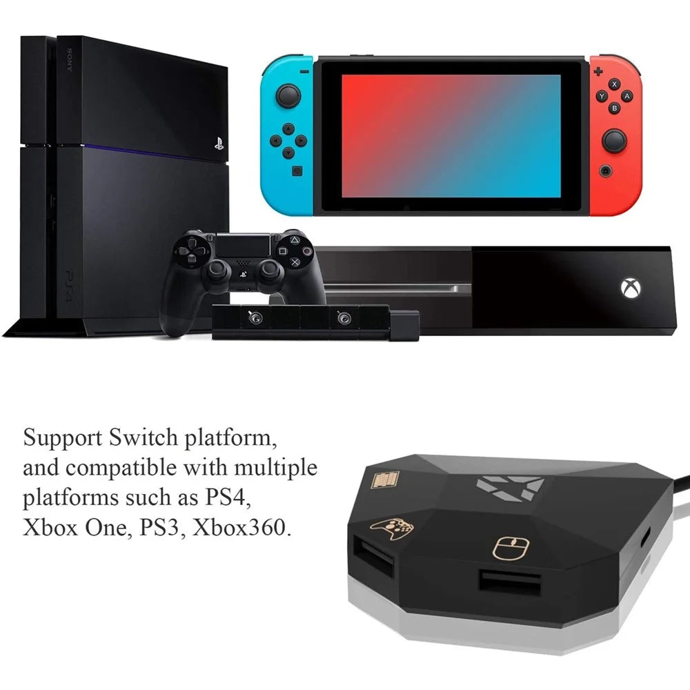 Keyboard and Mouse Adapter for Nintendo Switch, Wired USB Connection Keyboard Mouse Converter for PS3 / PS4 / Xbox One / Xbox 360 Accessories - 5
