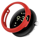 For Google Pixel Watch 2 / Pixel Watch Half Cover Hard PC Watch Case Anti-scratch Hollow Protective Cover Frame - Red - 1