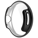 For Google Pixel Watch 2 / Pixel Watch Electroplating TPU Case Screen Protector Full Protection Anti-drop Protective Watch Cover - Black - 3