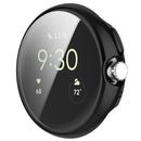 For Google Pixel Watch 2 / Pixel Watch Electroplating TPU Case Screen Protector Full Protection Anti-drop Protective Watch Cover - Black - 4