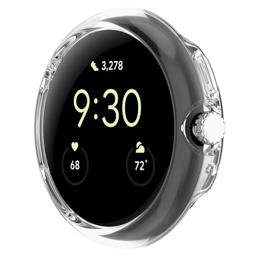 For Google Pixel Watch 2 / Pixel Watch Hard PC Watch Case Half Cover Hollow Anti-scratch Protective Shell - 1