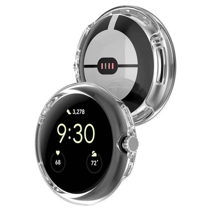 For Google Pixel Watch 2 / Pixel Watch Hard PC Watch Case Half Cover Hollow Anti-scratch Protective Shell - 7