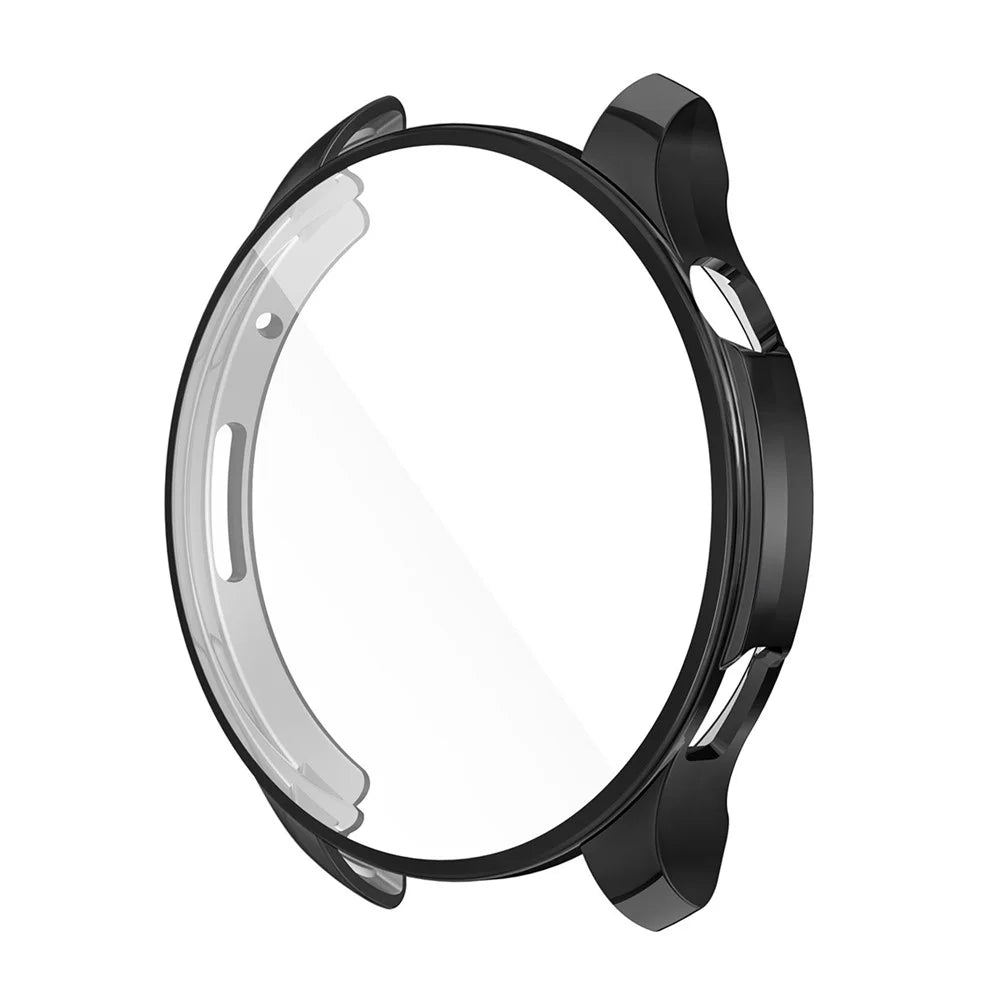 ENKAY HAT PRINCE For Huami Amazfit GTR 4 46mm Electroplating TPU Watch Case Anti-drop Cover with Screen Protector - Black - 2