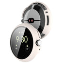 For Google Pixel Watch 2 / Pixel Watch Hard PC Clear Watch Case Full Coverage Shockproof Cover with Tempered Glass Screen Protector - White - 5