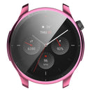 For Huami Amazfit GTR 4 46mm All-inclusive Watch Protective Cover Soft TPU Scratch Resistant Electroplating Case - Pink - 5