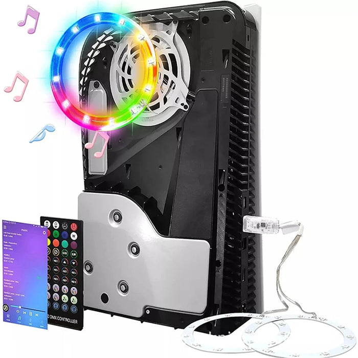 KLFP003 Pickup Function LED Strip Lights for PS5 Game Console RGB Strip Light with Remote Control Support 3 Control Modes - 2