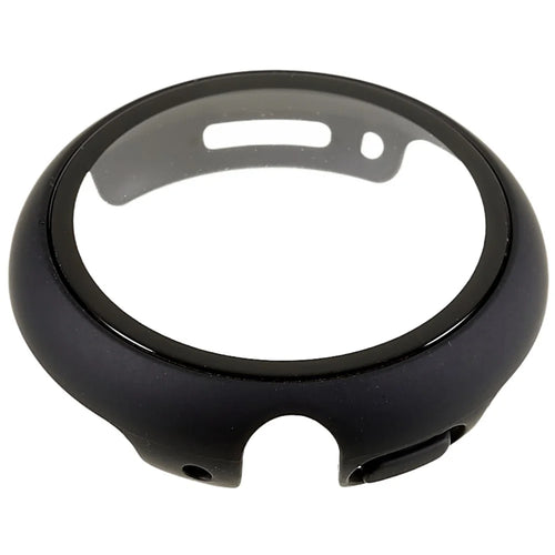 For Google Pixel Watch 2 / Pixel Watch Hard PC Watch Protective Case with Anti-scratch Tempered Glass Screen Protector - Black - 1