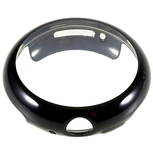 For Google Pixel Watch 2 / Pixel Watch Full Protection Soft TPU Watch Case Anti-scratch Electroplating Metal Color Frame Cover - Black - 1