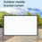 100-Inch Outdoor Photo Video Studio Adjustable Milk Silk White Background Backdrop Support System Tripod Stand 220x125CM - 2