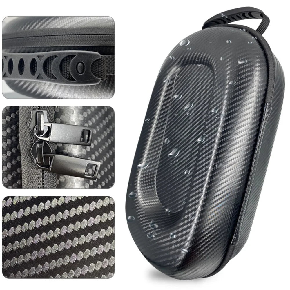 For Oculus Quest 2 VR Travel Carrying Case Hard Organizer Storage Bag Virtual Reality Headset Pouch - Carbon Fiber Texture - 2