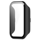 Watch Case for Xiaomi Redmi Band 2, Hard PC Full Protection Cover with Tempered Glass Screen Protector - Black - 2