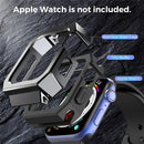 AHASTYLE WA15 Hard Case for Apple Watch Series SE3 / SE2 / SE1 /  6 / 5 / 4 44mm Rugged Stainless Steel Watch Case Protector Cover - Black - 5