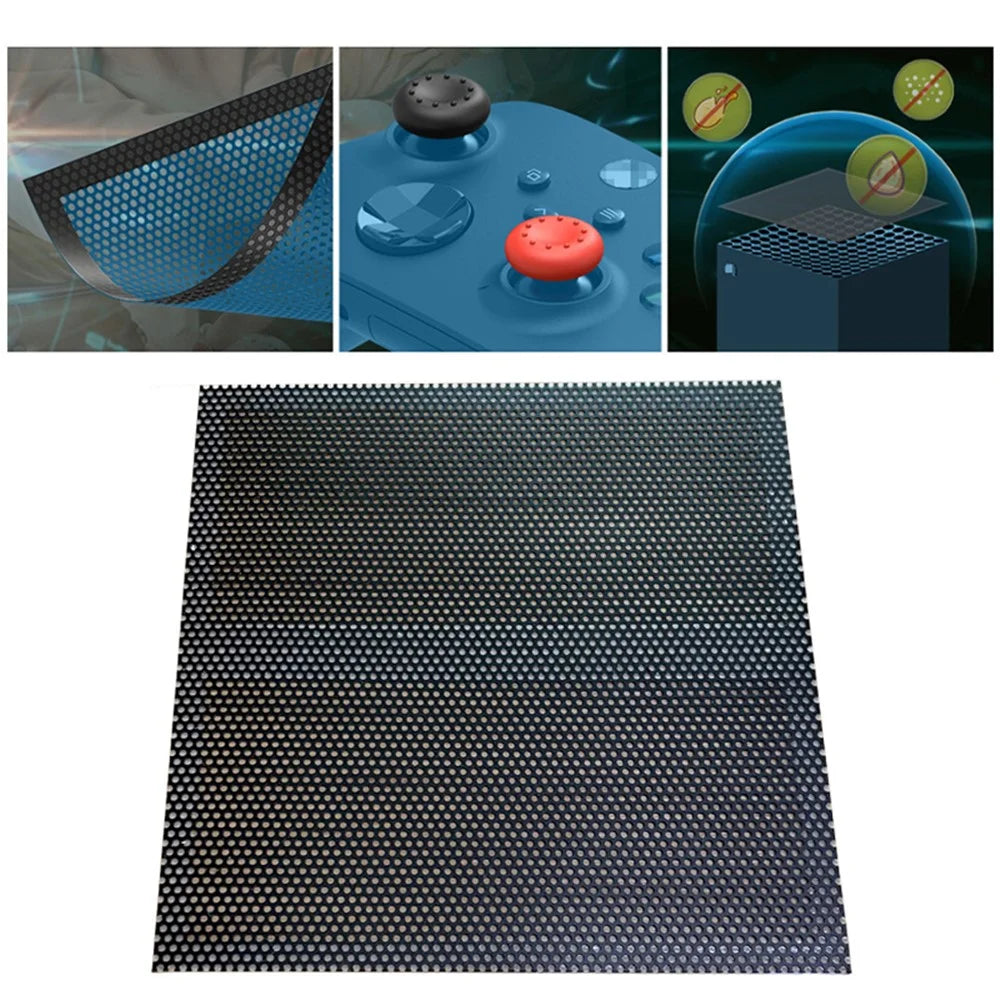 For Xbox Series X 2 Set Mesh Dust Cover + 2 Pair Rocker Cap PVC Heat Dissipation Dust-proof Net - 3