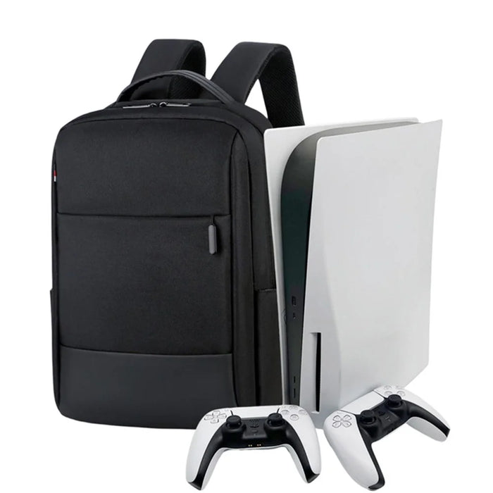 For Sony PS5 Game Console Portable Travel Carrying Bag Shockproof Oxford Cloth Backpack - 3