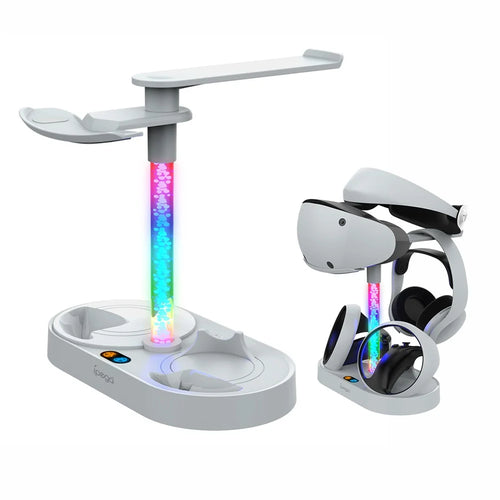 IPEGA PG-P5V001 RGB Light Charger for PS5 VR Headset Charging Display Stand Dual Controller Charging Station - 1