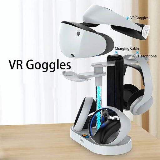 IPEGA PG-P5V001 RGB Light Charger for PS5 VR Headset Charging Display Stand Dual Controller Charging Station - 2