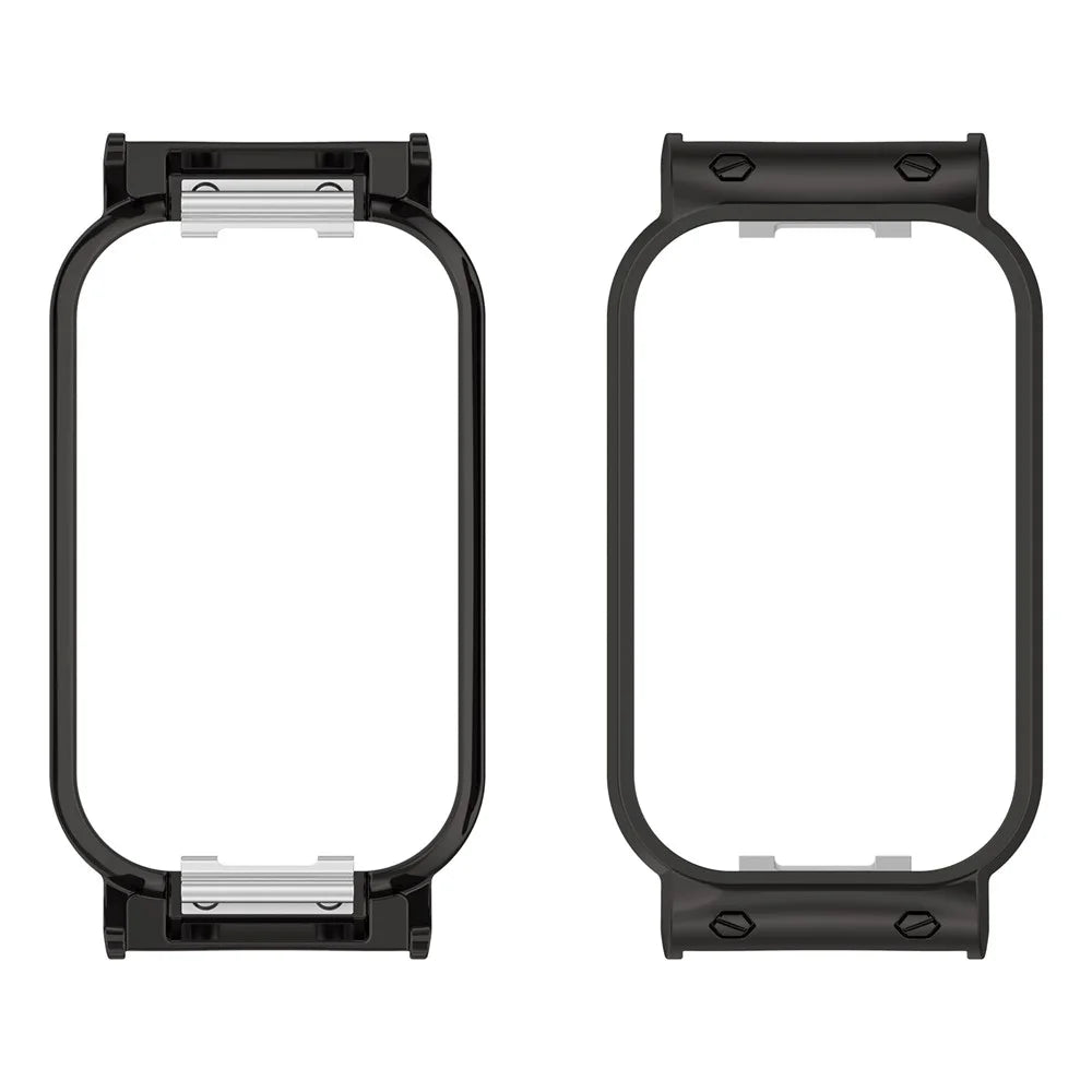 Metal Watch Case for Xiaomi Redmi Band 2 18mm Protective Cover Frame Guard - Black - 1