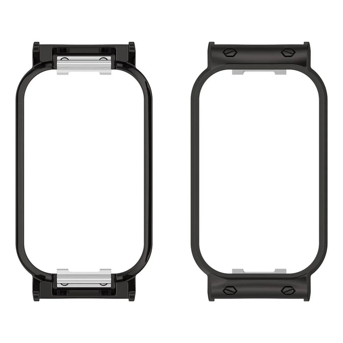 Metal Watch Case for Xiaomi Redmi Band 2 18mm Protective Cover Frame Guard - Black - 1