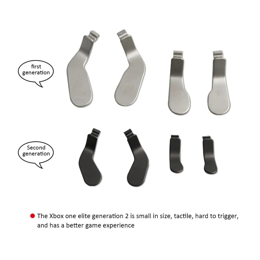 AOLION PGXB1033 For Xbox One Elite 2 Controller 4Pcs Metal Paddles Rear Trigger Paddles Replacement Parts - 6