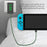 AOLION PGNS1042 For Nintendo Switch TV Dock Mode 1.5m Type-C Cable ABS Charger AC Power Adapter, US Plug - 4