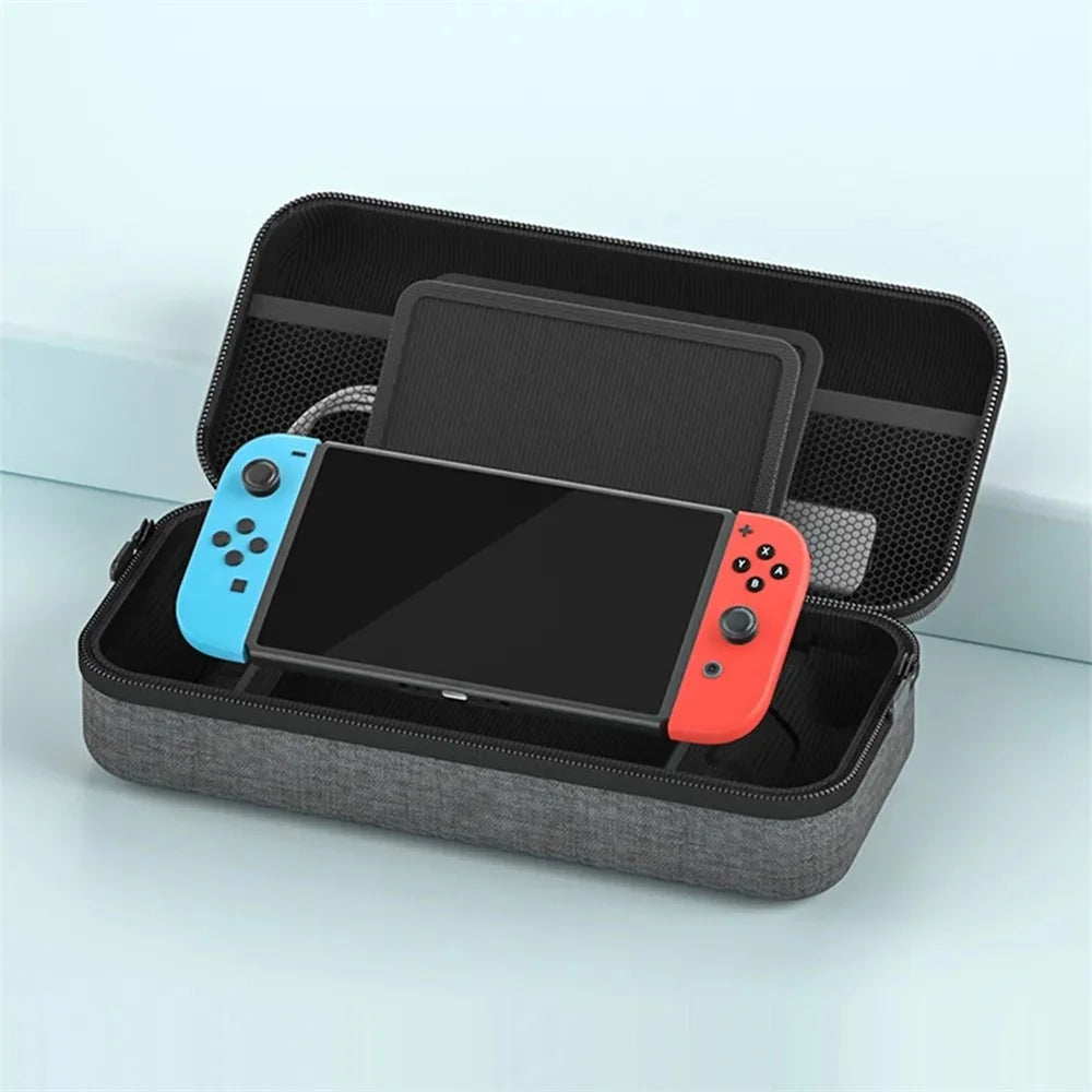 AOLION AL-ST1003 For Steam Deck Game Console EVA Shockproof Storage Bag Portable Carrying Case - Black - 4