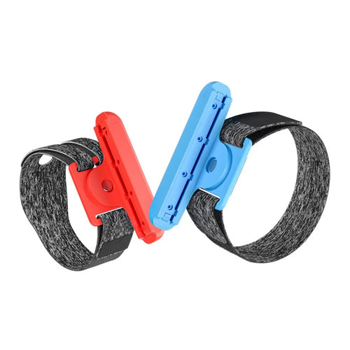 AOLION AL-NS2215 2Pcs for Nintendo Switch Joy-Con Controller Wrist Band Holder 360-degree Rotation Hand Strap - Red / Blue - 1