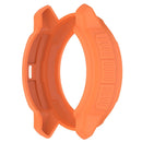 For Garmin Instinct Crossover Soft TPU Watch Case Hollow Shockproof Bumper Frame Cover - Orange - 3