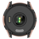For Garmin Forerunner 265 Smart Watch PC Watch Case with Tempered Glass Screen Protector - Pink - 7