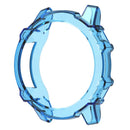 For Huami Amazfit Falcon Smart Watch Protective Case Anti-drop TPU Watch Frame Cover - Transparent Blue - 1