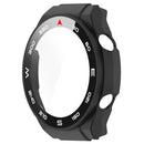 For Huawei Watch Ultimate Hard PC Watch Case All Around Shockproof Cover with Tempered Glass Film - Black - 2