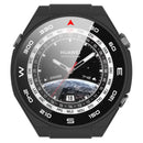 For Huawei Watch Ultimate Hard PC Watch Case All Around Shockproof Cover with Tempered Glass Film - Black - 6