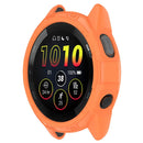 For Garmin Forerunner 265 Soft TPU Watch Case Shockproof Bumper Frame Cover - Orange - 4