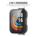 ENKAY Hat Prince For Xiaomi Redmi Watch 3 Hard PC Case Overall Protective Watch Cover with HD Tempered Glass Film - Black - 2