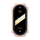 ENKAY Hat Prince For Xiaomi Smart Band 8 Full Coverage Hard PC Watch Case with HD Tempered Glass Film - Pink - 4