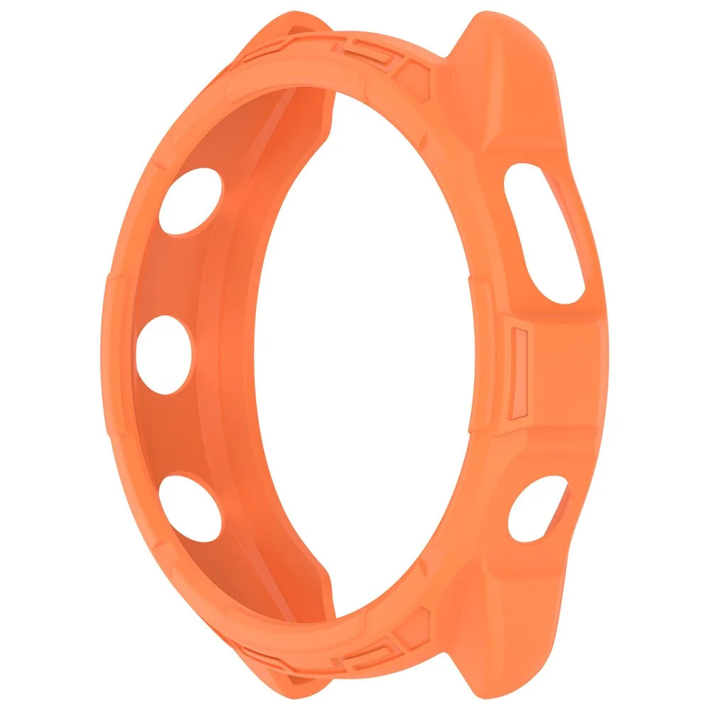 For Garmin Forerunner 965 TPU Watch Case Hollow-out Rugged Bumper Cover - Orange - 2