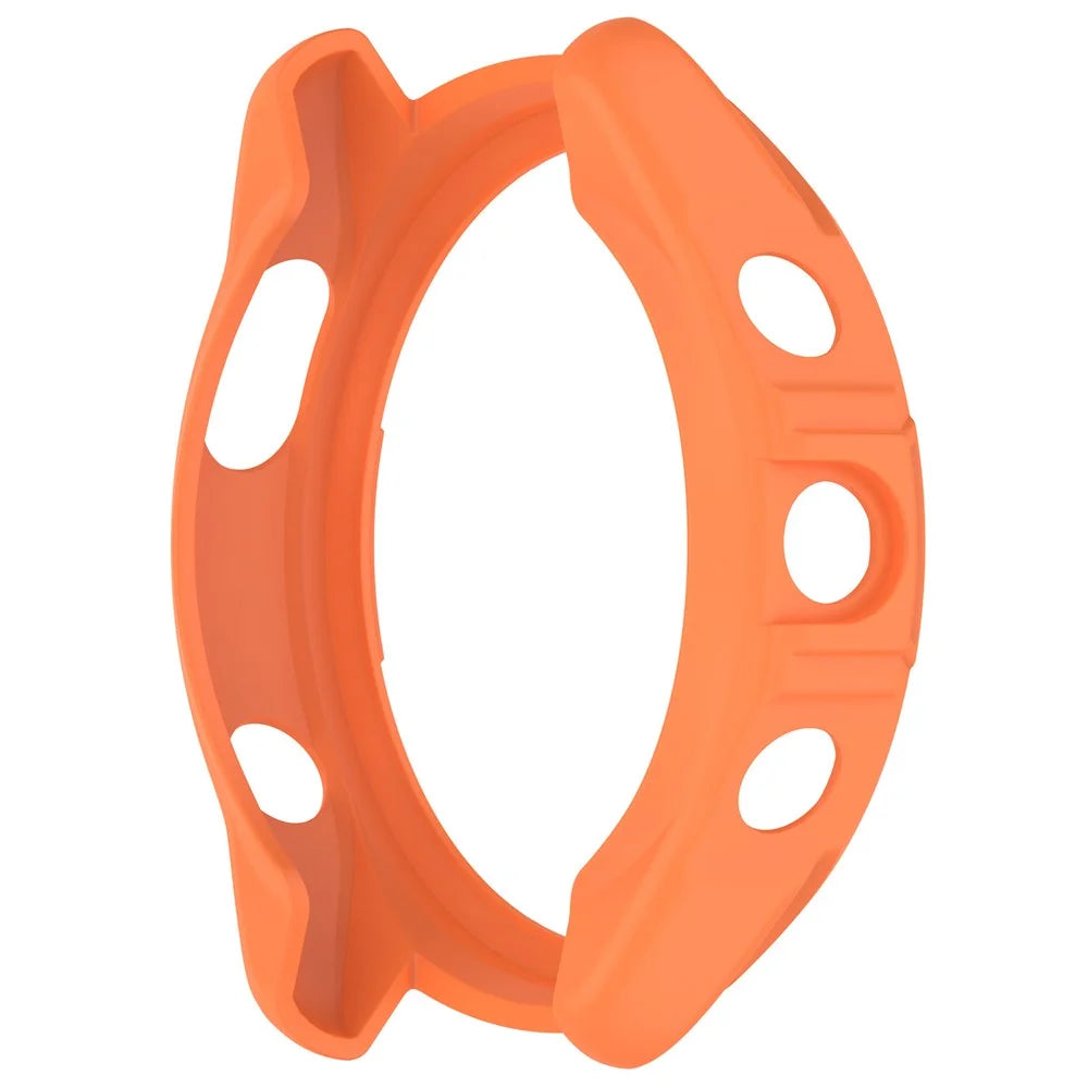 For Garmin Forerunner 965 TPU Watch Case Hollow-out Rugged Bumper Cover - Orange - 3
