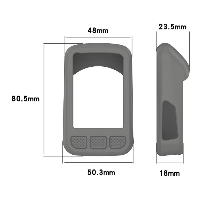 WFCC5 Protective Case for Wahoo Elemnt Bolt V2 Silicone Cover Lightweight Cycling Accessories - Dark Grey - 7