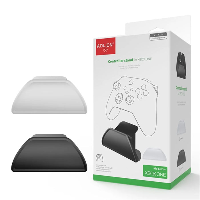 AOLION AL-XB2019 For Xbox One / One Slim / One X / Series S X Gamepad Mount ABS Game Controller Desktop Display Stand - White - 7