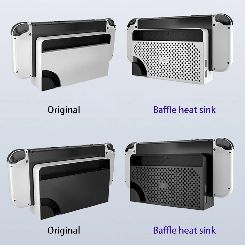 AOLION AL-N1029 Cooling Fin for Nintendo Switch OLED Dock Replacement Accessories - Black - 4