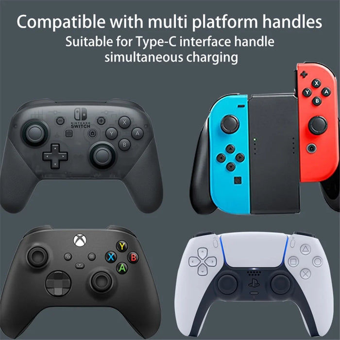 AOLION ALP5001 For Nintendo Switch OLED Game Controller Charger Stand Charging Dock Station Display Holder - 5