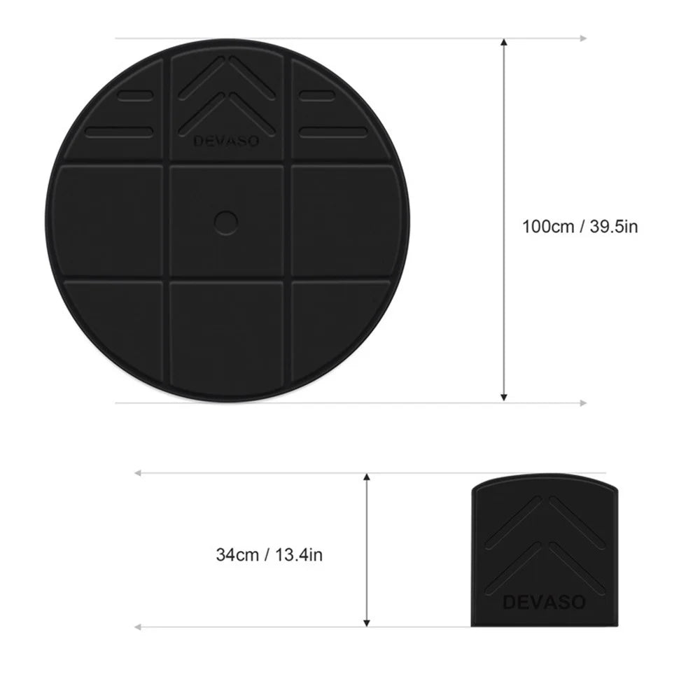 DEVASO 100CM Diameter Virtual Reality Anti-Slip Gaming Mat VR Sports Simulation Floor Pad - 4