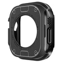 For Apple Watch Ultra 3 / Ultra 2 / Ultra 49mm TPU+PC Watch Case Shockproof Protective Watch Frame Cover - Black - 3