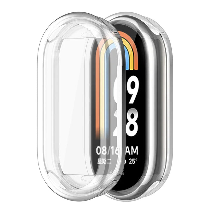 ENKAY HAT PRINCE for Xiaomi Smart Band 8 Anti-drop Watch Case Full Coverage TPU Cover with Screen Protector - 1