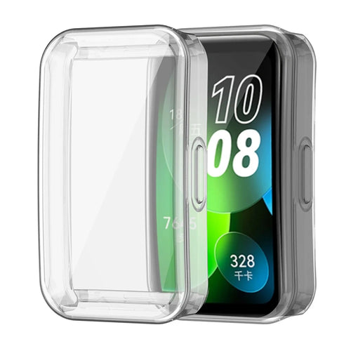 ENKAY HAT PRINCE for Huawei Band 8 / Band 8 NFC / Band 9 / Band 9 NFC TPU Watch Case Full Protection Clear Cover with Screen Protector - 1