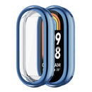 ENKAY HAT PRINCE Watch Case for Xiaomi Smart Band 8 Electroplating Watch Cover with Screen Protector - Blue - 1